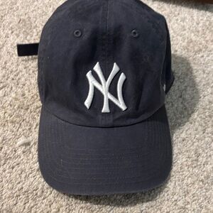 Black NY Logo Baseball Cap